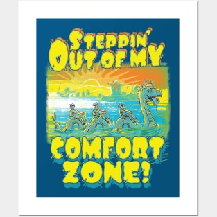 Step Out of Your Comfort Zone Nessie Posters and Art